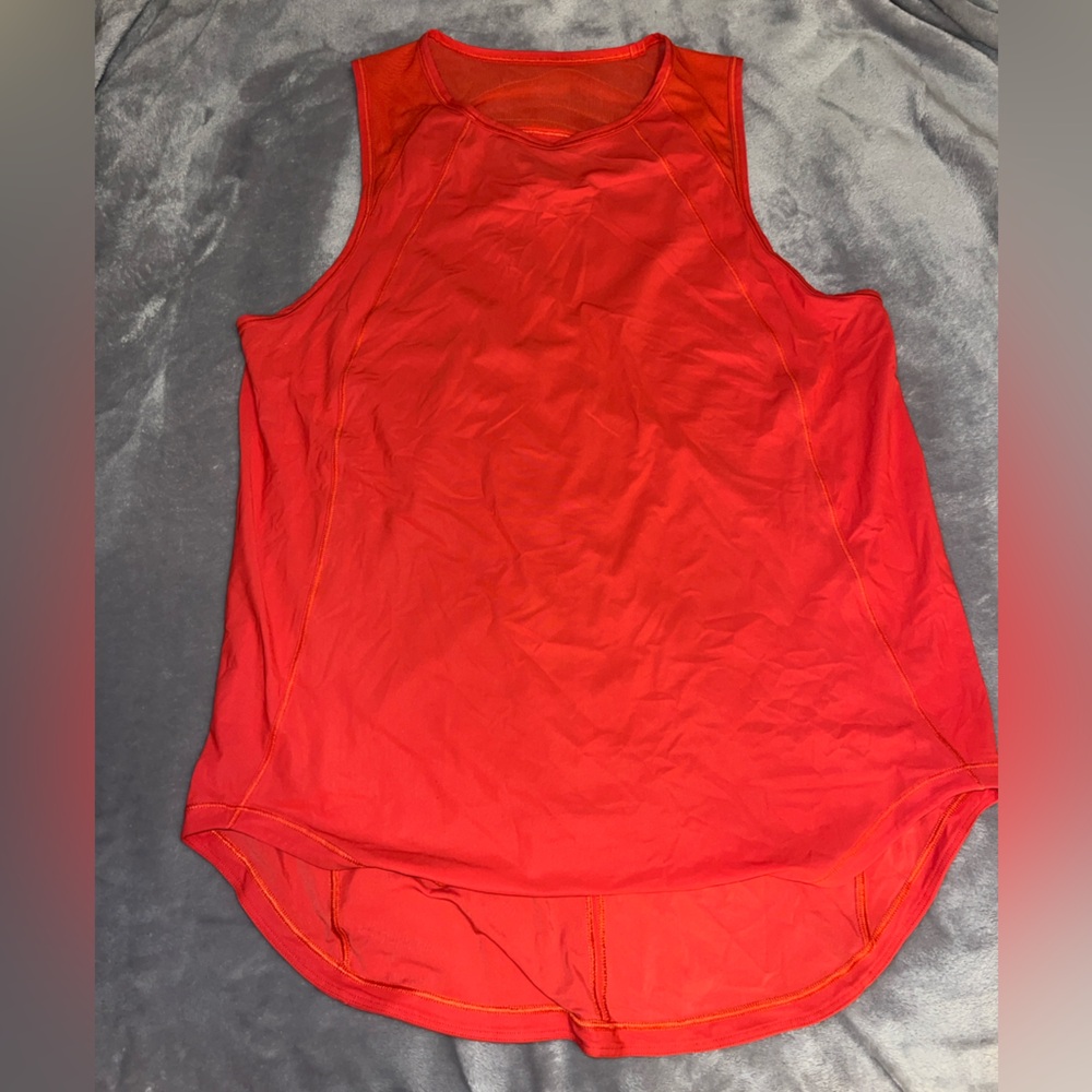 lululemon athletica Red Sleeveless Top